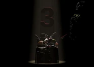 Springtrap nel terzo teaser illuminato del terzo gioco.