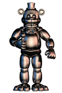 Il trofeo Freddy Fazbear dopo aver guadagnato 9000 punti (color argento)