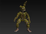 Springtrap spaventa il giocatore, animato.