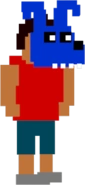 The bully wearing Bonnie's mask in the minigames.