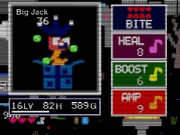 Bolle verdi che indicano che il nemico è avvelenato.