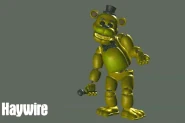 Golden Freddy in tilt, animato.