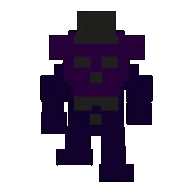 Lo sprite di Shadow Freddy per il minigioco di fine notte, animato.