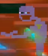 William Afton in forma di sprite, che appare nel trailer di "Special Delivery".