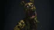 Un primo piano del render di Springtrap di Tim Scott.
