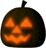 La Jack-o-lanterna utilizzata per Five Nights at Freddy's 3.