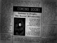 Freddy come appare nell'articolo del giornale Fazbear's Fright. Notare che mancano gli occhi e le orecchie.