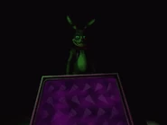 Glitchtrap, prima che provi a fondersi con il giocatore.