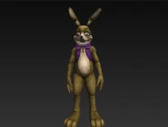 Un'animazione di Glitchtrap che si fonde con il giocatore.