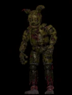 Springtrap si spegne dopo essere stato sconfitto, animato.