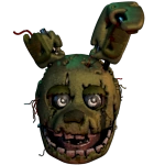 La foto di Springtrap dal monitor dei condotti. Questo è stato utilizzato anche per il gioco troll "Ultimate Custom Night".