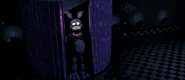 Bonnie flashing his animatronic eyes when being viewed on camera.