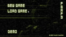 La schermata del menu della demo.