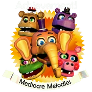 I Mediocre Melodies sul distintivo obiettivo "Mediocre Melodies".