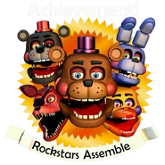 Lefty insieme al resto dei Rockstar del traguardo "Rockstars Assemble".