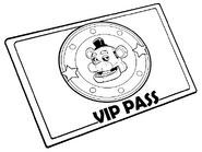Freddy's face on the VIP Pass from Five Nights at Freddy's: VIP.
