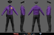 Concept art di Micheal Afton da Five Nights at Freddy's: Survival Crew.