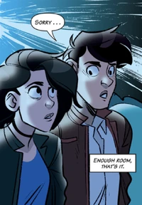 Charlie perde il filo dei pensieri a causa di John al cinema, TTO: Graphic Novel.