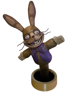 La marionetta di Glitchtrap.