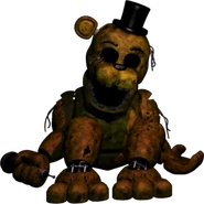 La forma withered di Golden Freddy.