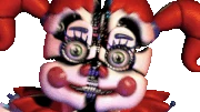 Circus Baby spaventa il giocatore, animato.