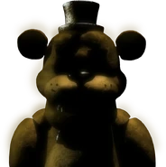 Texture della forma originale di Golden Freddy nel filmato dopo che il giocatore ha completato la Notte 3.