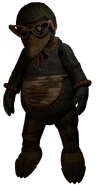 Rendering del costume della mascotte pinguino di RUIN.