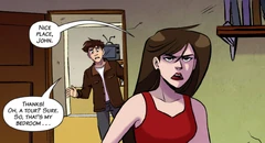 "Charlie" cerca Charlie a casa di John, TFC: Graphic Novel.
