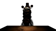 Molten Freddy nel suo stato di attenzione.