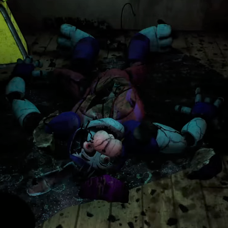 ENCONTRO o CORPO do GLAMROCK BONNIE em FNAF SECURITY BREACH RUIN