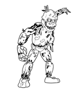 Scraptrap dal libro da colorare Five Nights at Freddy's.