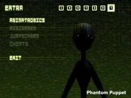 Phantom Puppet nel menu Extra.