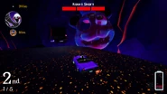 Puppet alla guida dell'auto Midnight Motor in The Sinkhole.