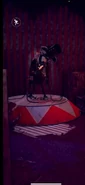 Ringmaster Foxy sul suo palco.
