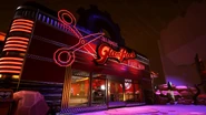Una vista del famoso salone di bellezza GlamRock