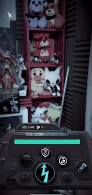 Funtime Freddy che spaventa il giocatore, animato.