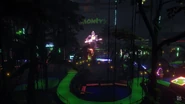 Una vasta parte del campo da golf, vista nel trailer.