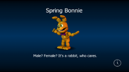 Springbonnie in the loading screen