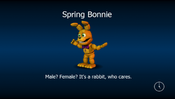 Adventure Spring Bonnie, Five Nights at Freddy's Wiki