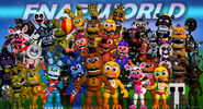 The 22nd version shows most animatronics move and Withered Golden Freddy disappears from the top and Original Freddy changes.