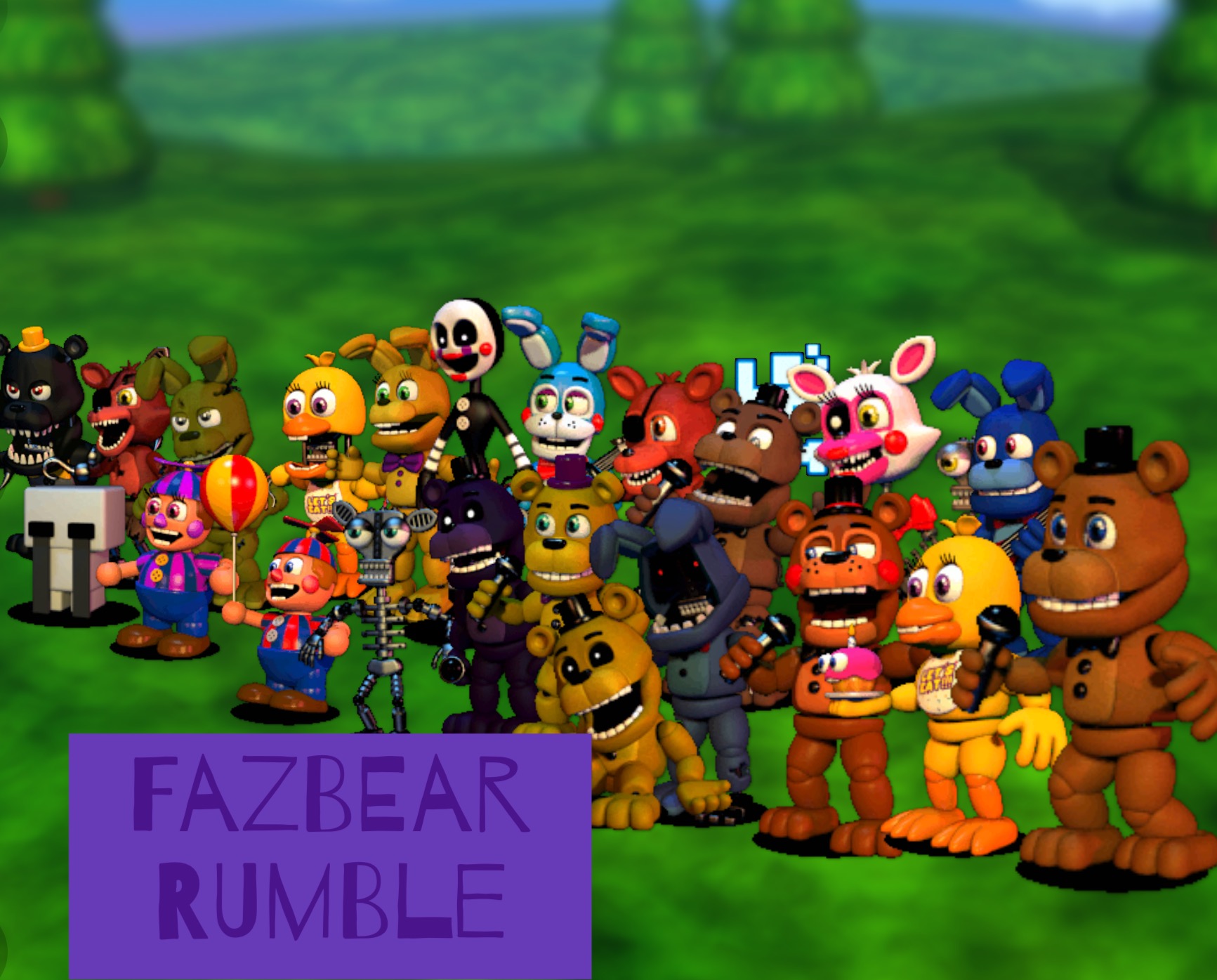 FNAF World full game - Five Nights at Freddy's World game