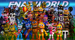 Mangle in the FNAF World roster teaser.