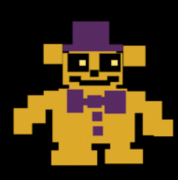 Fnafhelpwanted unwithered fredbear (golden freddy) by Meshal1899