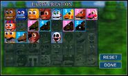 Mangle in het teken te selecteren menu (Party Creation) in update 2