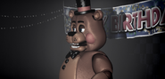 Toy Freddy, seul sur scène (avec éclairage)