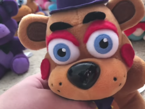 Toy Freddy Plush, Purple Hat Toy Freddy FNAF Plush