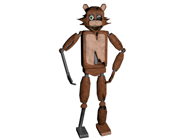 Withered Freddy New Textures Cuerpo completo png