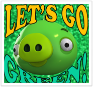 The new version of the "LET'S GO GREEN!" Poster