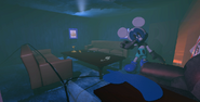 Photo-Negative Mickey in the Lounge in Free Roam.