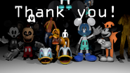 Photo-Negative Mickey in the game's "Thank You!" render.